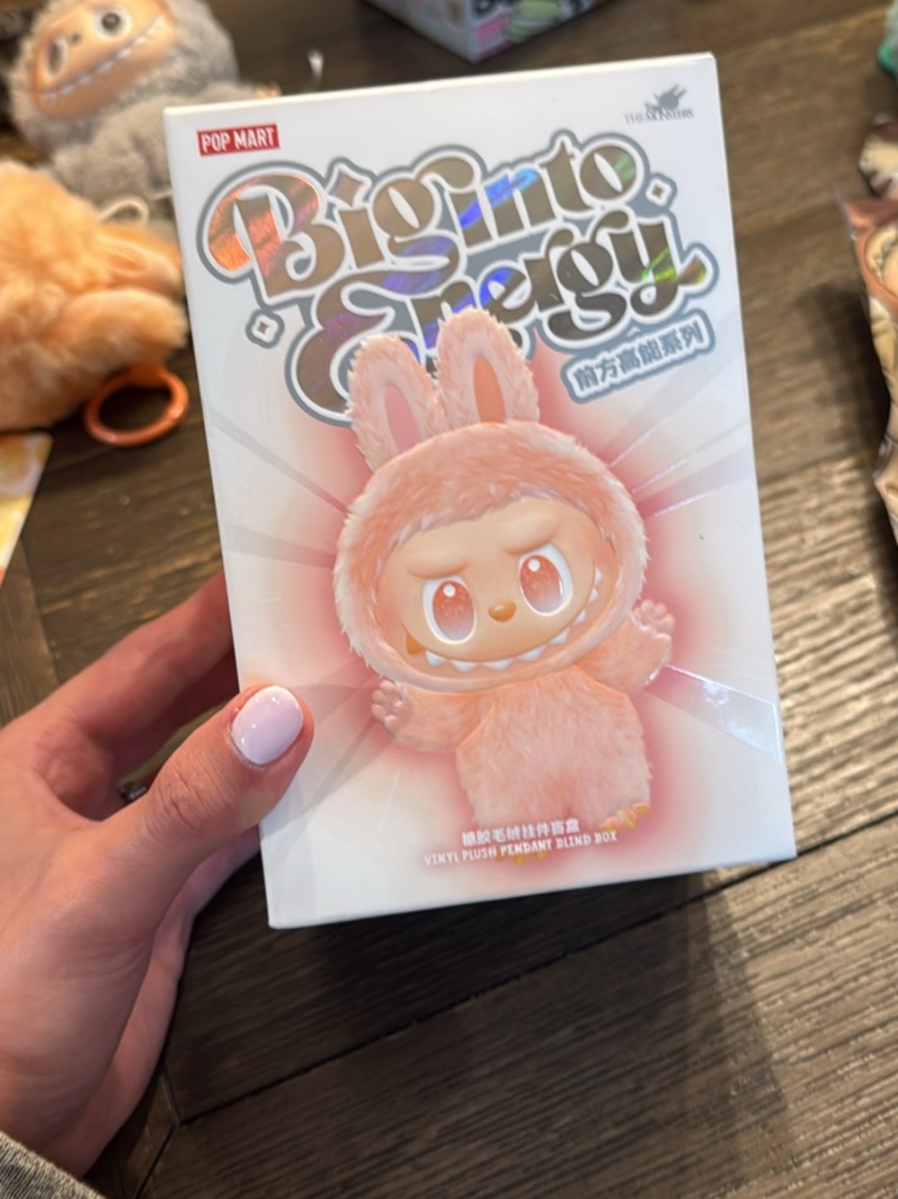 POP MART Big Into Energy Peach Bunny Plush Figure - Pink